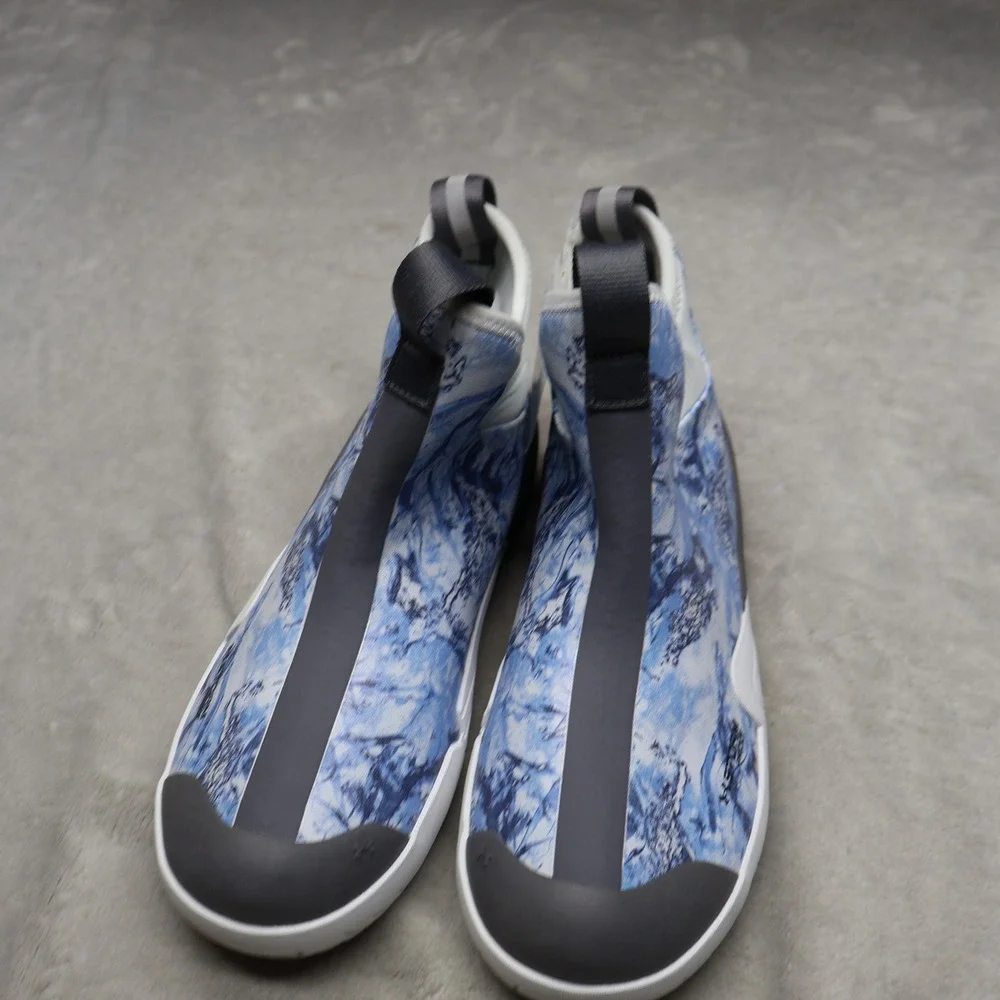 Under‎ Armour Mens 9 Deck Boots Blue Camo Shoreman Waterproof Fishing Ankle NEW